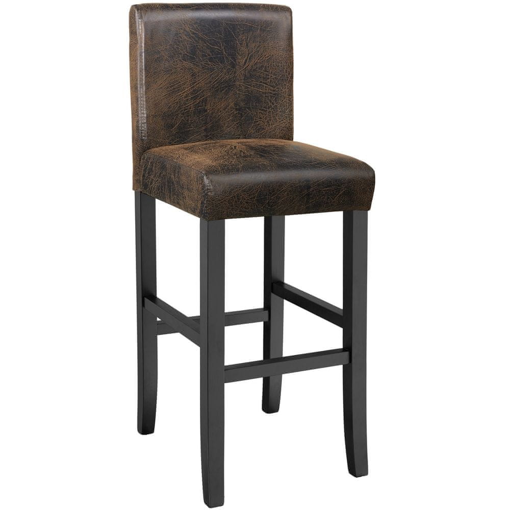 tectake Barová stolička drevená